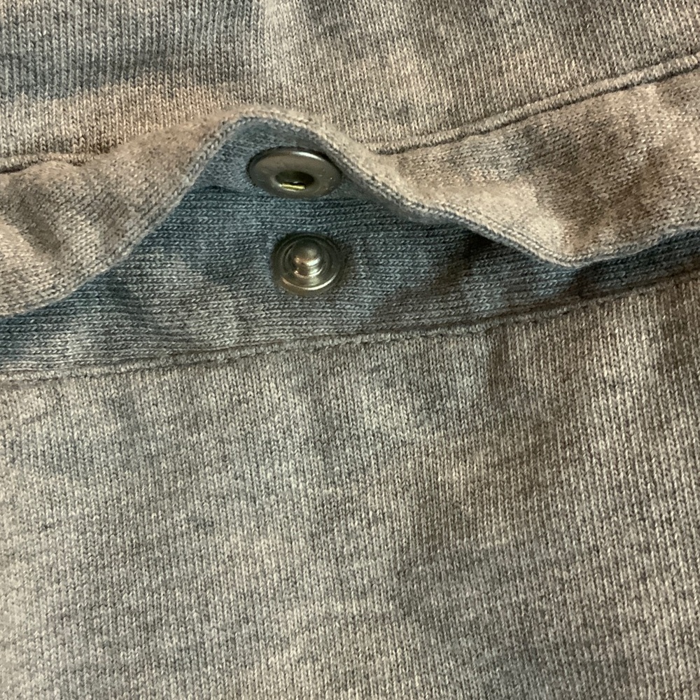 Nike Men’s Gray Athletic Shorts with Orange Swoosh - Picture 5 of 9